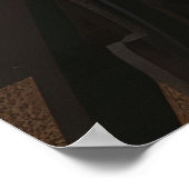 Mysterieus Man in Mask Portrait Poster (Hoek)