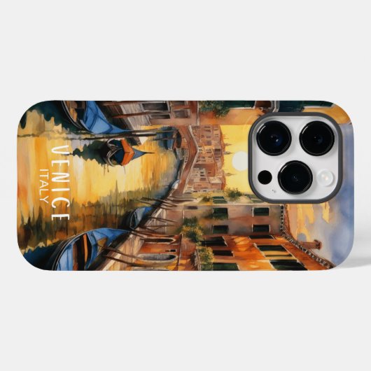 Mysterieus mooie zonsondergang in Venetië Case-Mate iPhone Case (Achterkant (horizontaal))