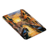 Mysterieus mooie zonsondergang in Venetië Magneet (Rechterzijde)