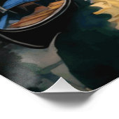 Mysterieus mooie zonsondergang in Venetië Perfect Poster (Hoek)