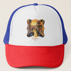 Mysterieus mooie zonsondergang in Venetië Trucker Pet