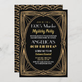 Mysterieus moorddiner feest in de stijl van de jar kaart (Voorkant / Achterkant)