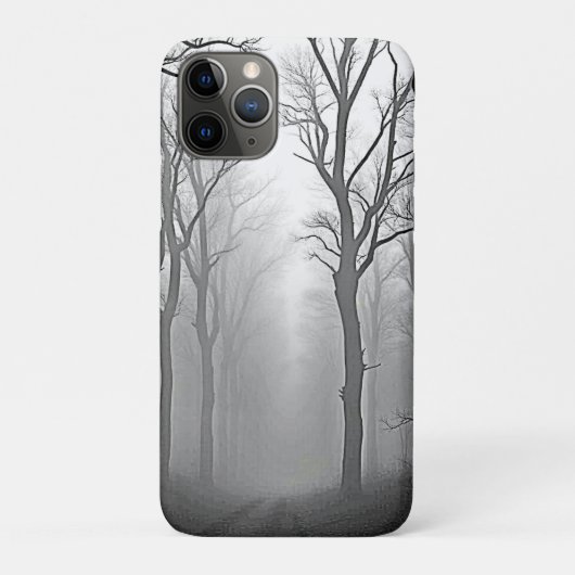 Mysterieus nevelig bospad Case-Mate iPhone case (Achterkant)