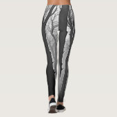 Mysterieus nevelig bospad leggings (Achterkant)