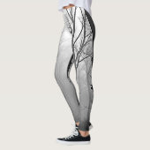 Mysterieus nevelig bospad leggings (Links)