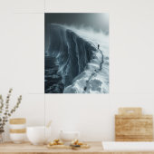 Mysterieus onbekend Antarctica Aerial Uitzicht Pos Poster (Keuken)