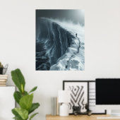 Mysterieus onbekend Antarctica Aerial Uitzicht Pos Poster (Thuiskantoor)