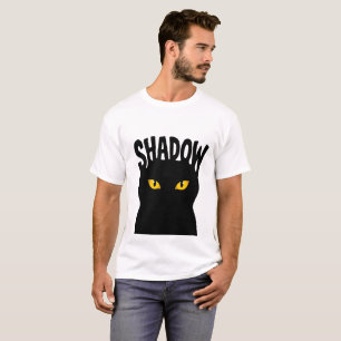 Mysterieus ontwerp met zwarte kattenogen t-shirt