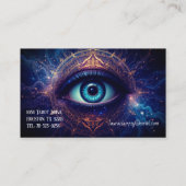 Mysterieus oog Mandala Helderziend Psychisch Mediu Visitekaartje (Achterkant)