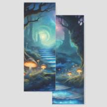 Mysterieus paddenstoelenbos met portaal