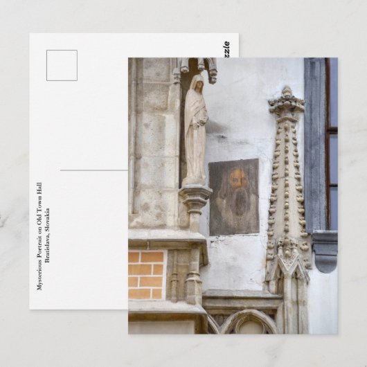 Mysterieus portret op het oude stadhuis, Bratislav Briefkaart (Voorkant / Achterkant)