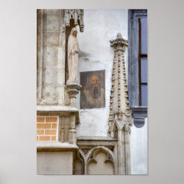 Mysterieus portret op het oude stadhuis, Bratislav Poster