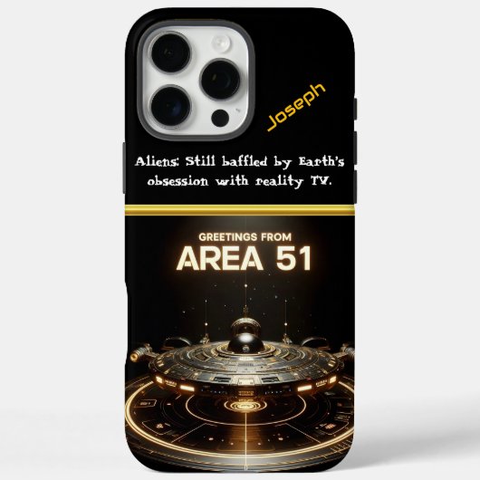 Mysterieus ruimtevaartuig gespot bij Area 51 in de Case-Mate iPhone Case (Achterkant)