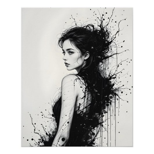 Mysterieus Uitzicht in de rug Perfect Poster (Voorkant)