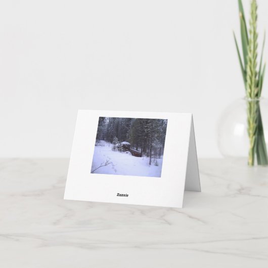 Mysterieus wonder feestdagen kaart (Achterkant)