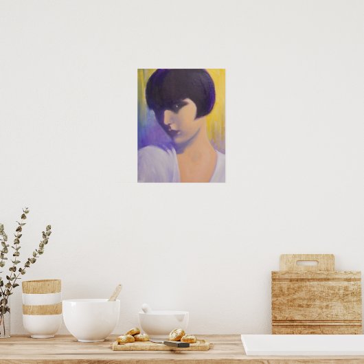 MYSTERIEUUS ART DECO LADY POSTER (Keuken)