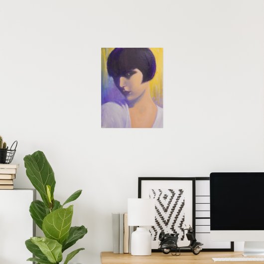 MYSTERIEUUS ART DECO LADY POSTER (Thuiskantoor)