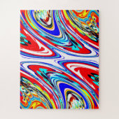 Mysterieuze abstracte kunst legpuzzel (Verticaal)