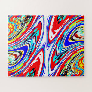 Mysterieuze abstracte kunst legpuzzel