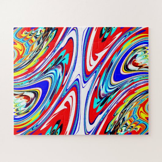 Mysterieuze abstracte kunst legpuzzel (Horizontaal)