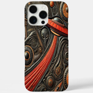 Mysterieuze ambacht daalt neer boven een oude tore iPhone 16 pro max hoesje