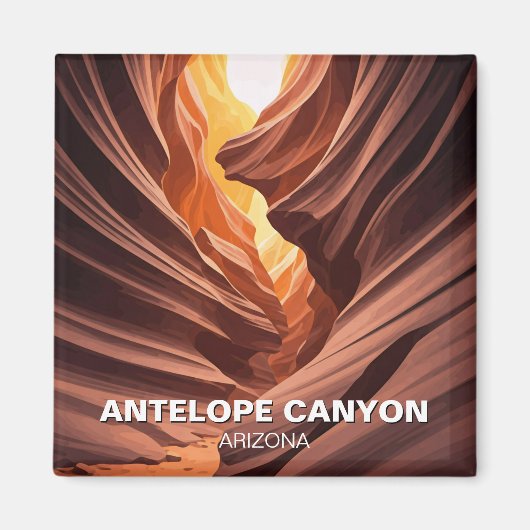 Mysterieuze Antelope Canyon Navajo Nation, Arizona Magneet (Voorkant)