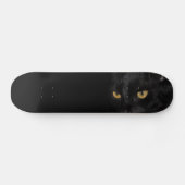 Mysterieuze Black Cat Fotografie Persoonlijk Skateboard (Horizontaal)