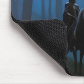 Mysterieuze Black Knight in het Moonlit Bos Muismat (Hoek)