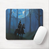 Mysterieuze Black Knight in het Moonlit Bos Muismat (Met muis)