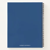 Mysterieuze Black Knight in het Moonlit Bos Notitieboek (Achterkant)