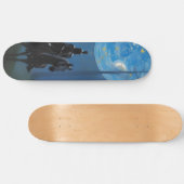 Mysterieuze Black Knight in het Moonlit Bos Persoonlijk Skateboard (Horizontaal)