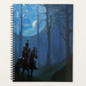 Mysterieuze Black Knight in het Moonlit Bos Planner (Voorkant)