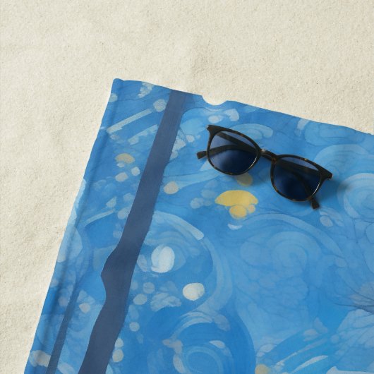 Mysterieuze Black Knight in het Moonlit Bos Strandlaken (In situ)