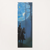 Mysterieuze Black Knight in het Moonlit Bos Yogamat (Voorkant)