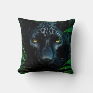 Mysterieuze Black Panther Jungle Wilde Dieren Ontw Kussen