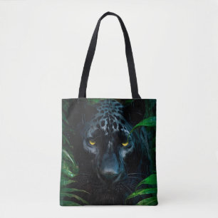 Mysterieuze Black Panther Jungle Wilde Dieren Ontw Tote Bag
