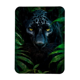 Mysterieuze Black Panther Jungle Wilde Natuur Ontw Magneet