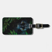 Mysterieuze Black Panther Oerwoud Wildlife Design Bagagelabel (Voorkant horizontaal)