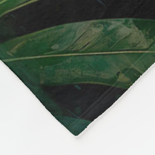 Mysterieuze Black Panther Oerwoud Wildlife Design Fleece Deken (Hoek)