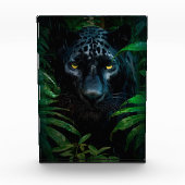 Mysterieuze Black Panther Oerwoud Wildlife Design Fotoblokken (Voorkant)