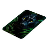 Mysterieuze Black Panther Oerwoud Wildlife Design Magneet (Linkerzijde)