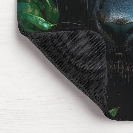 Mysterieuze Black Panther Oerwoud Wildlife Design Muismat (Hoek)