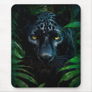 Mysterieuze Black Panther Oerwoud Wildlife Design Muismat