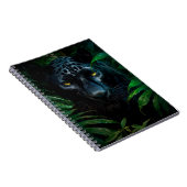 Mysterieuze Black Panther Oerwoud Wildlife Design Notitieboek (Rechterzijde)