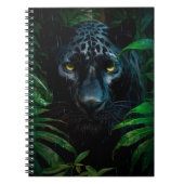 Mysterieuze Black Panther Oerwoud Wildlife Design Notitieboek (Voorkant)