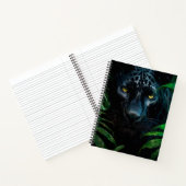 Mysterieuze Black Panther Oerwoud Wildlife Design Notitieboek (Binnen)