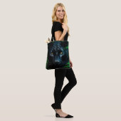 Mysterieuze Black Panther Oerwoud Wildlife Design Tote Bag (Op model)