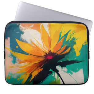 Mysterieuze Bloem – Een Dans Van Kleur En Beweging Laptop Sleeve