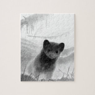 Mysterieuze boommarter bos nacht scène dieren in h legpuzzel