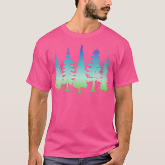 Mysterieuze Bos Landschap Silhouet Streetwear T-shirt